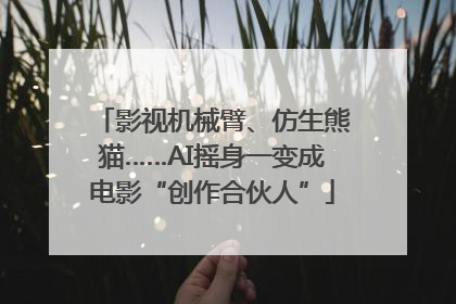 影视机械臂、仿生熊猫……AI摇身一变成电影“创作合伙人”
