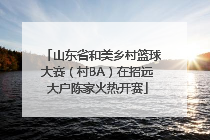 山东省和美乡村篮球大赛（村BA）在招远大户陈家火热开赛