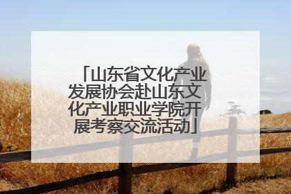 山东省文化产业发展协会赴山东文化产业职业学院开展考察交流活动