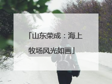 山东荣成：海上牧场风光如画