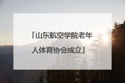 山东航空学院老年人体育协会成立