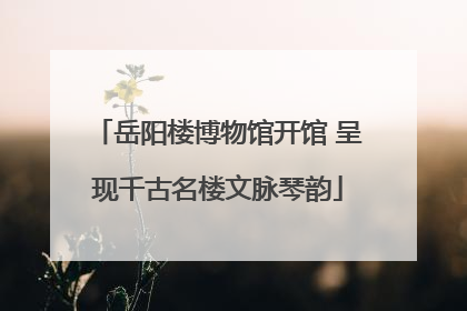 岳阳楼博物馆开馆 呈现千古名楼文脉琴韵