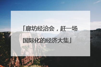廊坊经洽会，赶一场国际化的经济大集