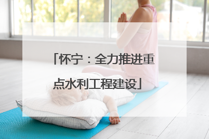 怀宁：全力推进重点水利工程建设