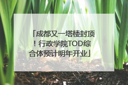 成都又一塔楼封顶！行政学院TOD综合体预计明年开业