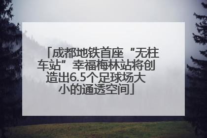 成都地铁首座“无柱车站”幸福梅林站将创造出6.5个足球场大小的通透空间