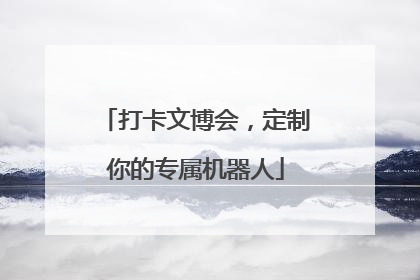 打卡文博会，定制你的专属机器人
