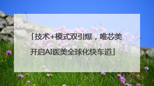 技术+模式双引爆，唯芯美开启AI医美全球化快车道