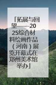 拓展与回望——2025综合材料绘画作品（河南）展览开幕式在郑州美术馆举办