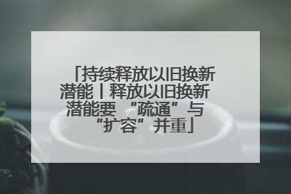 持续释放以旧换新潜能丨释放以旧换新潜能要 “疏通”与“扩容”并重