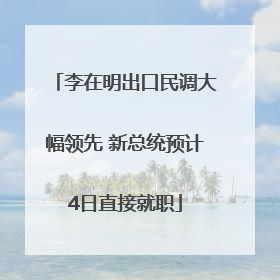 李在明出口民调大幅领先 新总统预计4日直接就职
