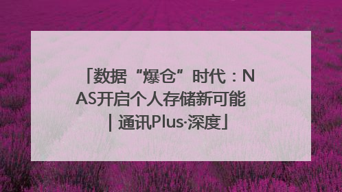 数据“爆仓”时代：NAS开启个人存储新可能｜通讯Plus·深度