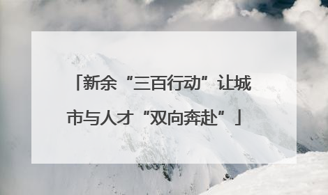 新余“三百行动”让城市与人才“双向奔赴”