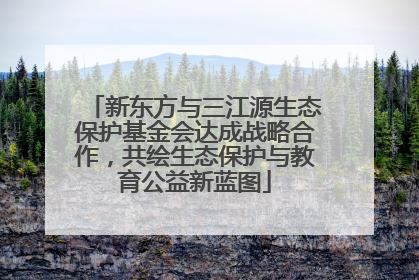 新东方与三江源生态保护基金会达成战略合作，共绘生态保护与教育公益新蓝图