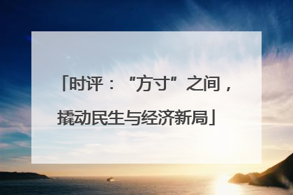 时评：“方寸”之间，撬动民生与经济新局