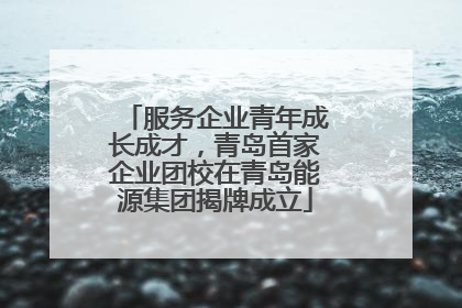 服务企业青年成长成才，青岛首家企业团校在青岛能源集团揭牌成立