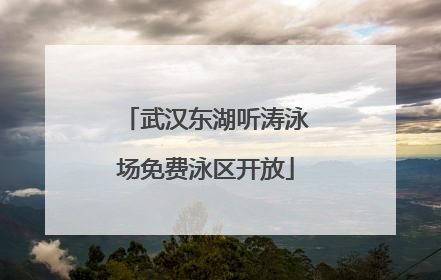 武汉东湖听涛泳场免费泳区开放