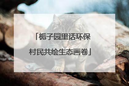 栀子园里话环保 村民共绘生态画卷