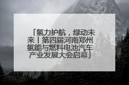 氢力护航，绿动未来丨第四届河南郑州氢能与燃料电池汽车产业发展大会启幕