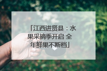 江西进贤县：水果采摘季开启 全年鲜果不断档