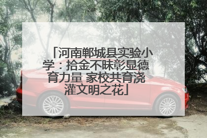 河南郸城县实验小学：拾金不昧彰显德育力量 家校共育浇灌文明之花