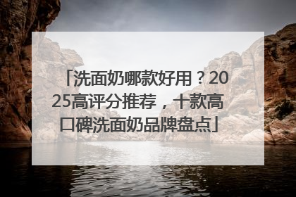 洗面奶哪款好用？2025高评分推荐，十款高口碑洗面奶品牌盘点
