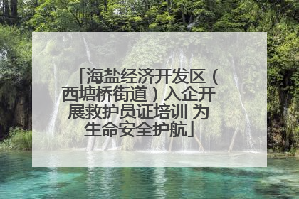 海盐经济开发区（西塘桥街道）入企开展救护员证培训 为生命安全护航