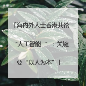 海内外人士香港共论“人工智能+”：关键要“以人为本”