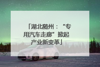 湖北随州：“专用汽车走廊”掀起产业新变革