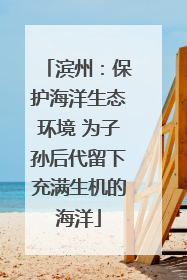 滨州：保护海洋生态环境 为子孙后代留下充满生机的海洋