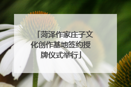 菏泽作家庄子文化创作基地签约授牌仪式举行