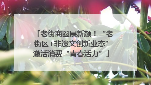 老街商圈展新颜！“老街区+非遗文创新业态”激活消费“青春活力”