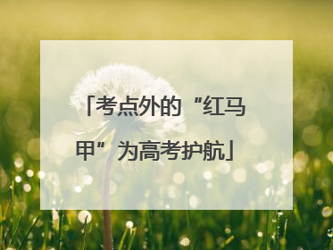 考点外的“红马甲”为高考护航