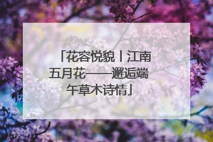 花容悦貌丨江南五月花——邂逅端午草木诗情