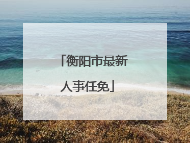 衡阳市最新人事任免