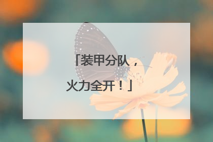 装甲分队，火力全开！