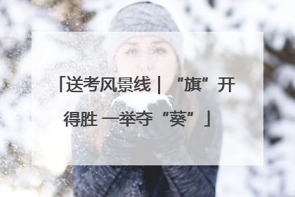 送考风景线｜“旗”开得胜 一举夺“葵”