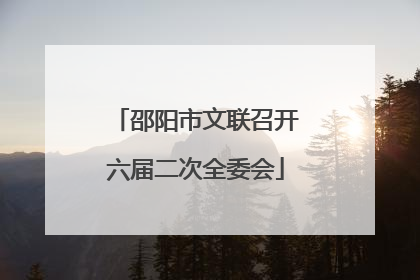 邵阳市文联召开六届二次全委会
