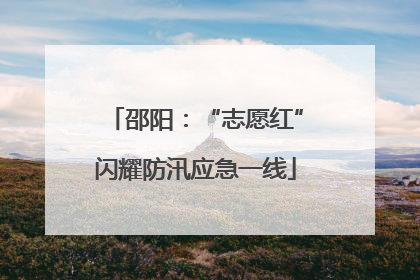 邵阳：“志愿红”闪耀防汛应急一线