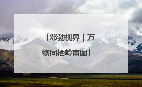 邓勃视界｜万物同栖岭南图