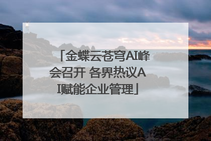 金蝶云苍穹AI峰会召开 各界热议AI赋能企业管理