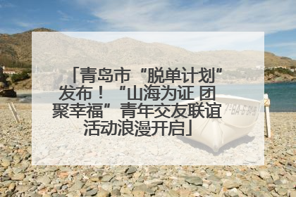 青岛市“脱单计划”发布！“山海为证 团聚幸福”青年交友联谊活动浪漫开启
