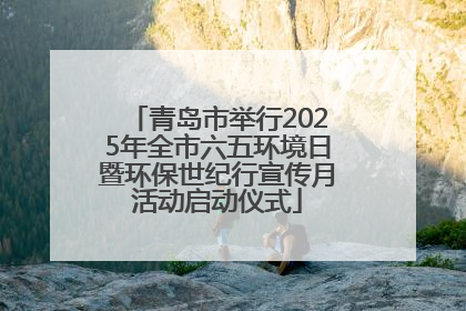 青岛市举行2025年全市六五环境日暨环保世纪行宣传月活动启动仪式