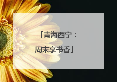青海西宁：周末享书香