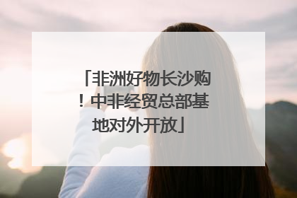 非洲好物长沙购！中非经贸总部基地对外开放