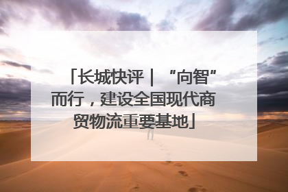 长城快评｜“向智”而行，建设全国现代商贸物流重要基地