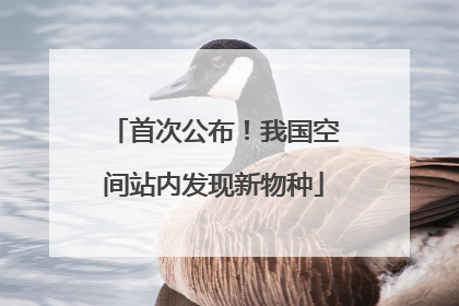 首次公布！我国空间站内发现新物种