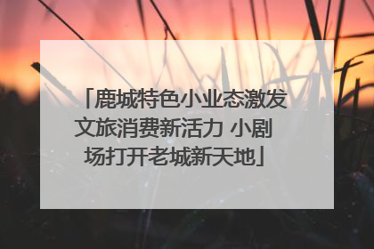 鹿城特色小业态激发文旅消费新活力 小剧场打开老城新天地