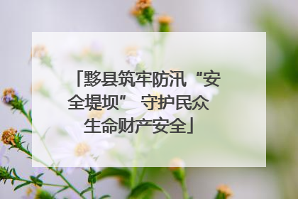 黟县筑牢防汛“安全堤坝” 守护民众生命财产安全