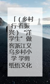 （乡村行·看振兴）“洋学生”做客浙江义乌乡村小学 学剪纸悟文化